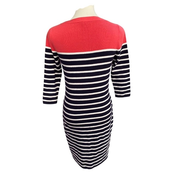 Talbots Cotton Sweater Dress Striped for Fall/Winter - Picture 3 of 4
